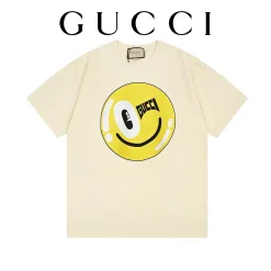Premium Gucci Kurzarmhemd aus schwarzer Baumwolle im Logo-Stil