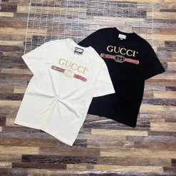 Hochwertiger Gucci-Kurzarm-Baumwoll-Klassiker