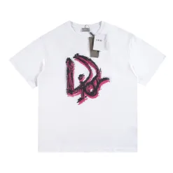 Hochwertige Dior Kurzarm-Logo-Kollektion aus schwarzer Baumwolle