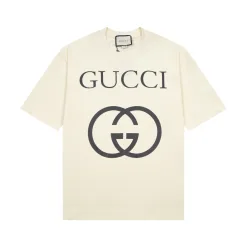 Hochwertiger Gucci Kurzarm-Baumwoll-Klassiker Luxus