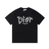 Hochwertiger Dior Kurzarm-Stil mit schwarzem Druck