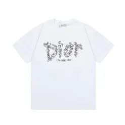 Bestseller Dior Kurzarm Weiß Print Luxus