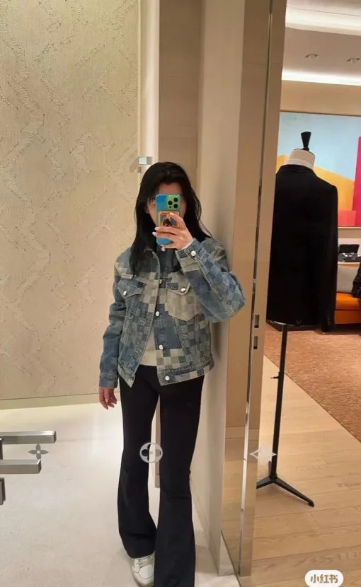 Premium Qualität Louis Vuitton Jacken Gelb Denim Camouflage Luxus
