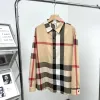 Premium Burberry Langarm Khaki Polyester Casual Style