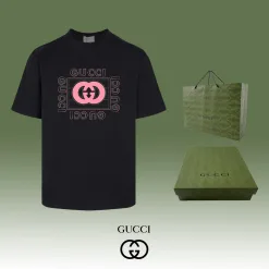 Hochwertiger Gucci-Stil mit kurzen Ärmeln