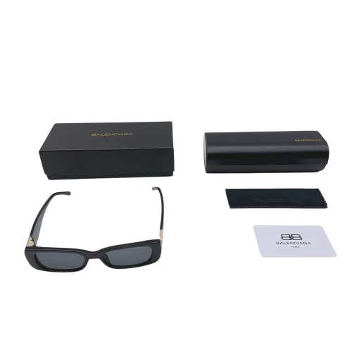 Premium Balenciaga Sonnenbrille Schwarz Chic Luxus