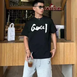 Premium Gucci Kurzarm Baumwolle Print Luxus
