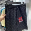 Luxus-Shorts aus schwarzer Baumwoll-Jacquard-Kollektion von Louis Vuitton