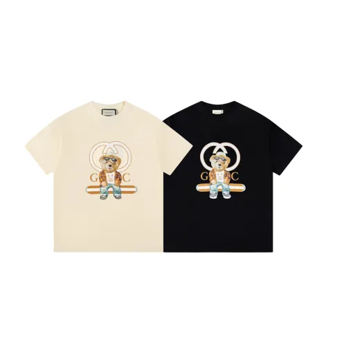 Luxus-Gucci-Kollektion mit kurzen Ärmeln in Schwarz