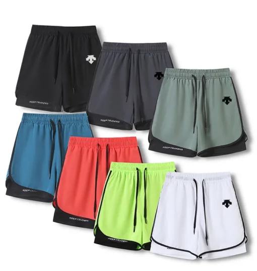 Hochwertige Descente Shorts in Schwarz, atmungsaktiver Stil