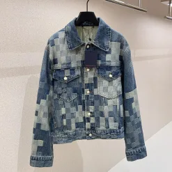 Hochwertige Louis Vuitton Jacken Yellow Denim Camouflage Kollektion