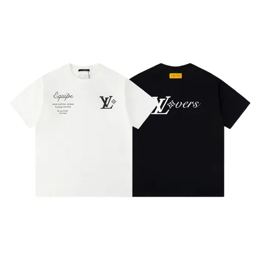 Premium Louis Vuitton Kurzarm-Baumwollstil