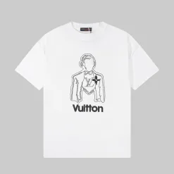 Hochwertige Louis Vuitton Kurzarm-Kollektion in Weiß