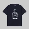 Bestseller Louis Vuitton Kurzarm Schwarz Grafik Luxus