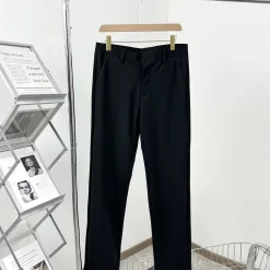 Luxus Prada Hose Schwarz Leder Casual Luxury