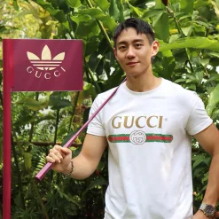 Hochwertige Gucci Kurzarm-Baumwolle Classic Collection