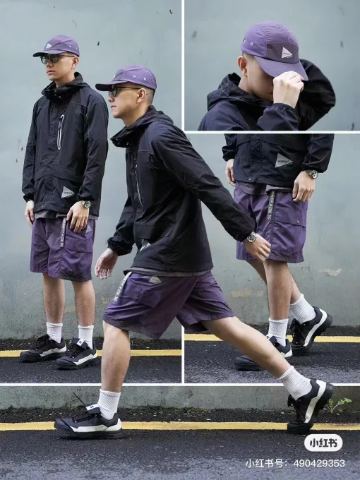 Bestseller Ami Shorts Lila Nylon Atmungsaktiver Stil