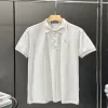 Luxus-Poloshirt von Prada in Weiß mit Stickerei