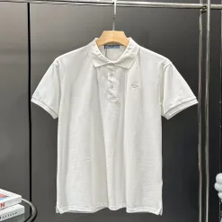 Luxus-Poloshirt von Prada in Weiß mit Stickerei