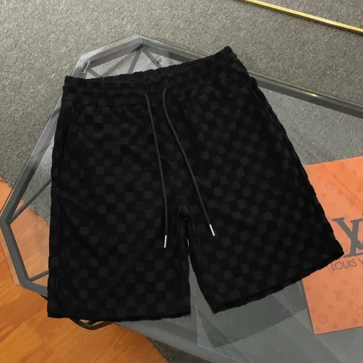 Meistverkaufte Louis Vuitton Kurzarm Schwarz Baumwolle Monogramm Luxus