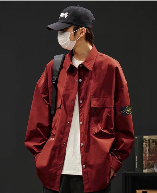 Premium Stone Island Hemden Schwarz Luxus