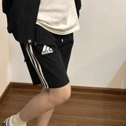 Premium Adidas Shorts Black Stripe Kollektion