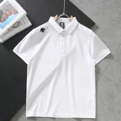 Hochwertige Descente Kurzarmhemden Schwarz Elegante Kollektion