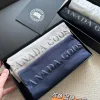 Hochwertige Canada Goose Kurzarm Schwarz Baumwolle Logo Luxus