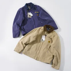 Hochwertige Carhartt Jacke Blue Canvas Vintage Kollektion
