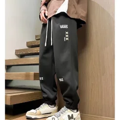 Hochwertige Vans Hose Black Cotton Solid Collection