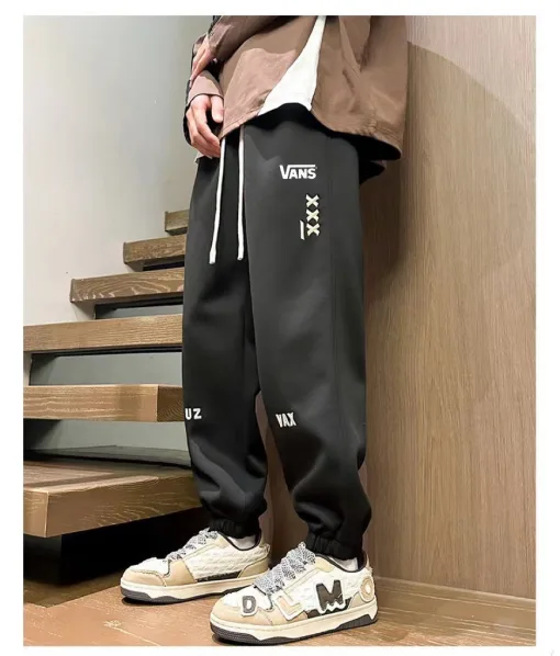 Hochwertige Vans Hose Black Cotton Solid Collection