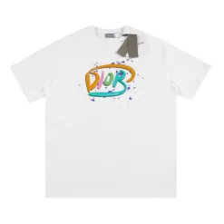 Bestseller Dior Kurzarm-Logo-Kollektion aus schwarzer Baumwolle