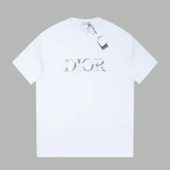 Premium Qualität Dior Kurzarm Baumwolle Druck Luxus