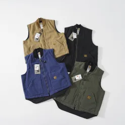 Premium Carhartt Weste Grün Baumwolle Vintage Luxus