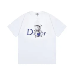 Luxus Dior Kurzarm Weiß Print Luxus