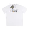Premium Dior Kurzarm Schwarz Baumwolle Logo Style