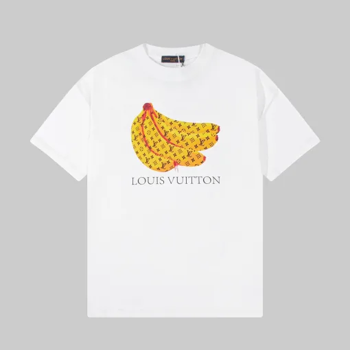 Luxuriöse Louis Vuitton Kurzarm-Kollektion in Gelb