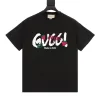 Hochwertige Gucci Kurzarm Schwarz Logo Luxus