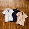 Hochwertiges Ralph Lauren Kurzarm-Shirt aus rosa Baumwolle im klassischen Stil