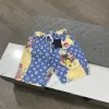 Hochwertige Shorts im Louis Vuitton-Print-Stil