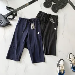 Luxuriöse Descente-Hose aus schwarzem Leinen, atmungsaktive Kollektion