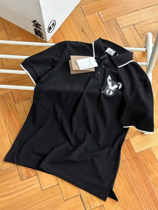 Luxuriöses Burberry Kurzarm-Baumwoll-Print-Modell