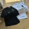 Luxus Prada Kurzarm Schwarz Jersey Logo Style