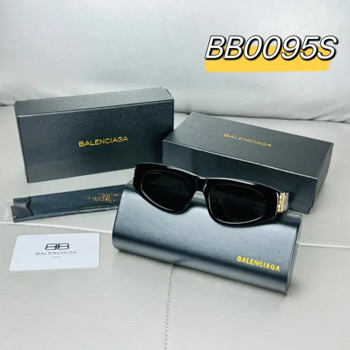 Hochwertige Balenciaga Brille Schwarz Logo Luxus