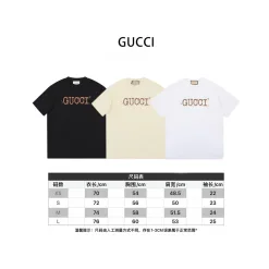 Luxus Gucci Kurzarm Schwarz Baumwolle Minimalist Kollektion