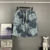 Hochwertige Louis Vuitton Shorts im Denim-Print-Stil
