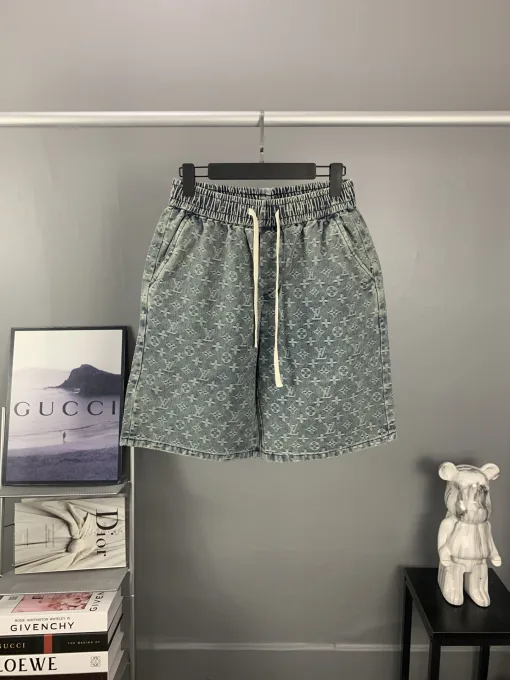 Hochwertige Louis Vuitton Shorts Denim Print Kollektion