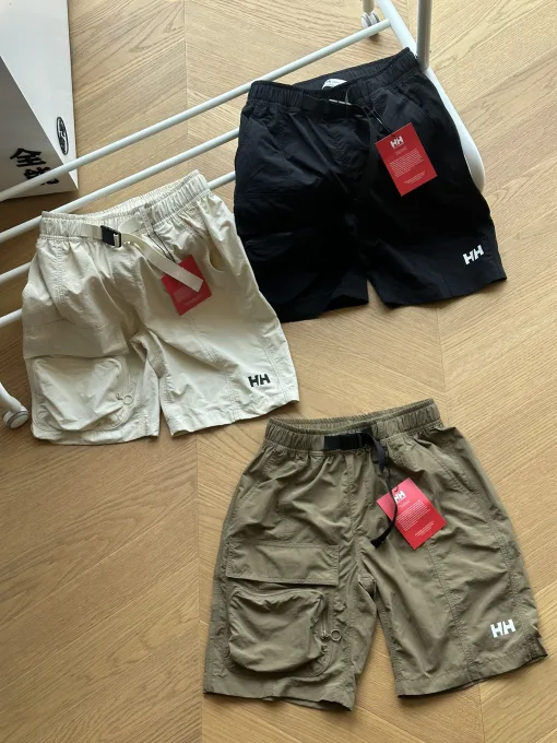 Premium Helly Hansen Shorts Schwarz Nylon Luxus