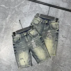 Luxus Chrome Hearts Shorts Leder Casual Kollektion