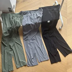 Hochwertige Mammut Hose Schwarz Seide Atmungsaktiv Luxus